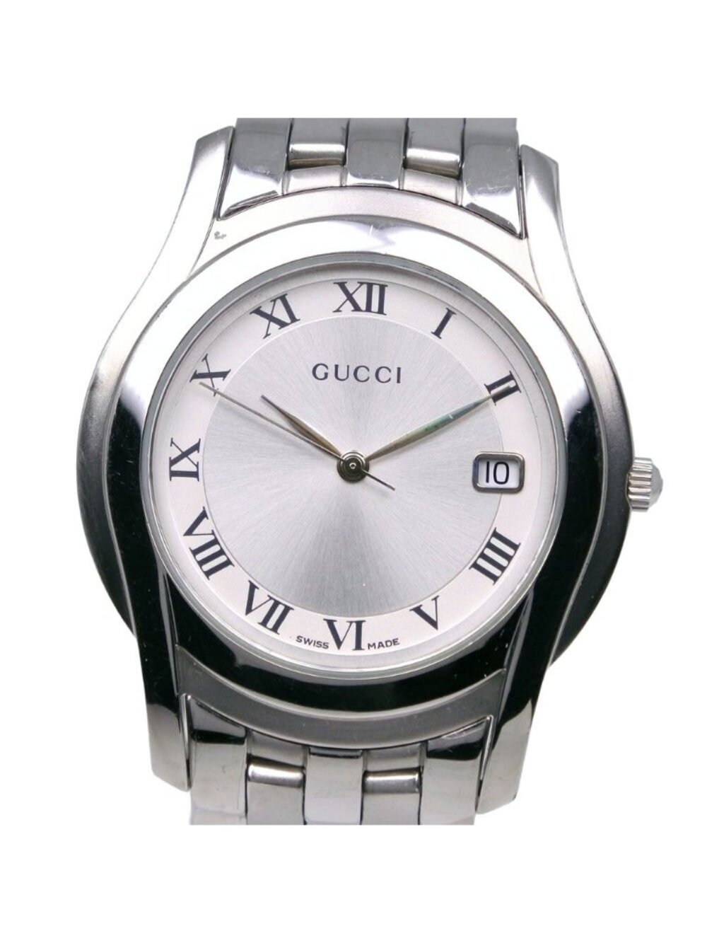 Gucci Stainless Steel Quartz Analog Display Silver Dial Watch - Picture 1 of 8